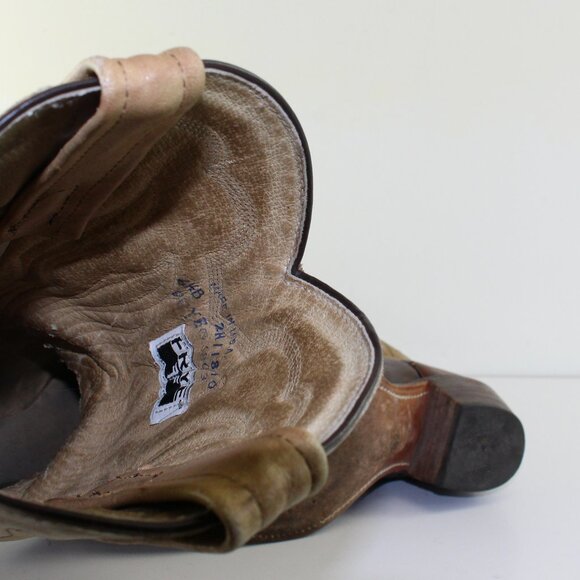 Frye Two Tone Leather Western Cowboy Boots Women (6.5 US) - Picture 10 of 11